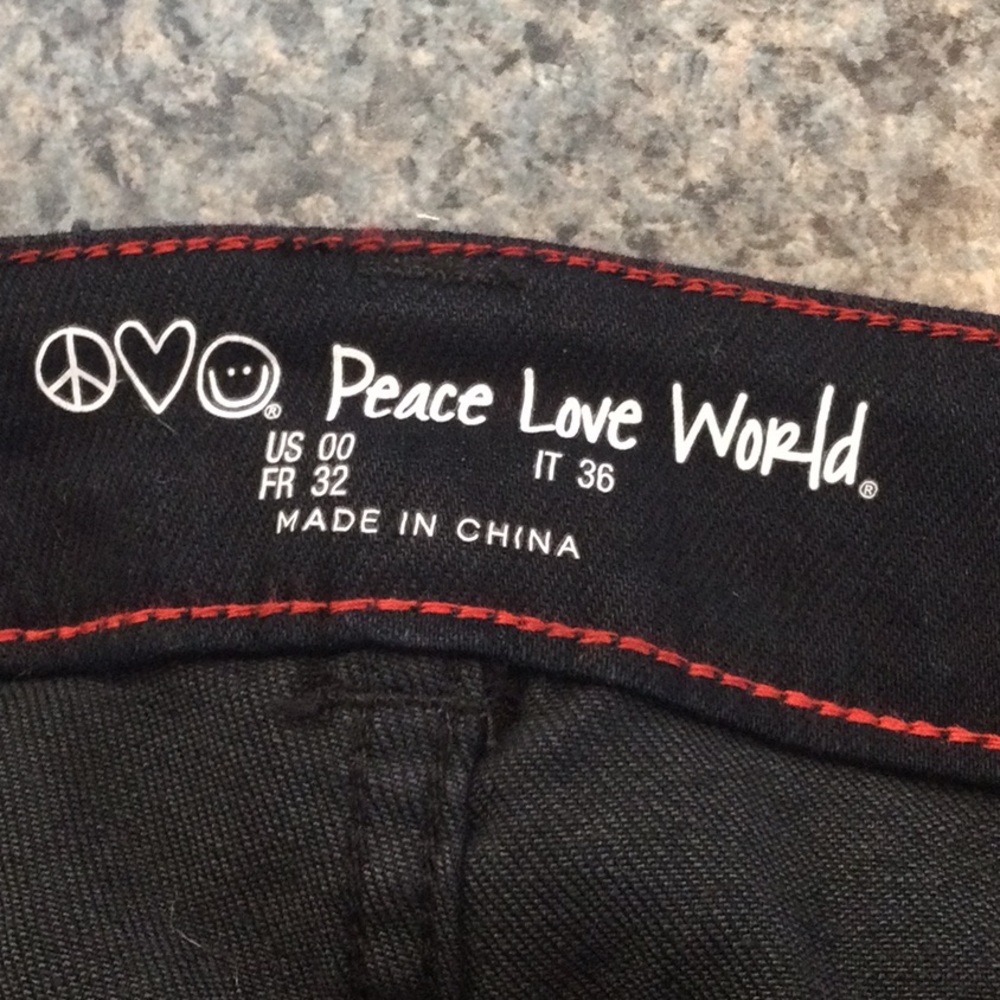 Peace Love World black denim button leg flared jeans. Nice nearly new - Picture 8 of 16